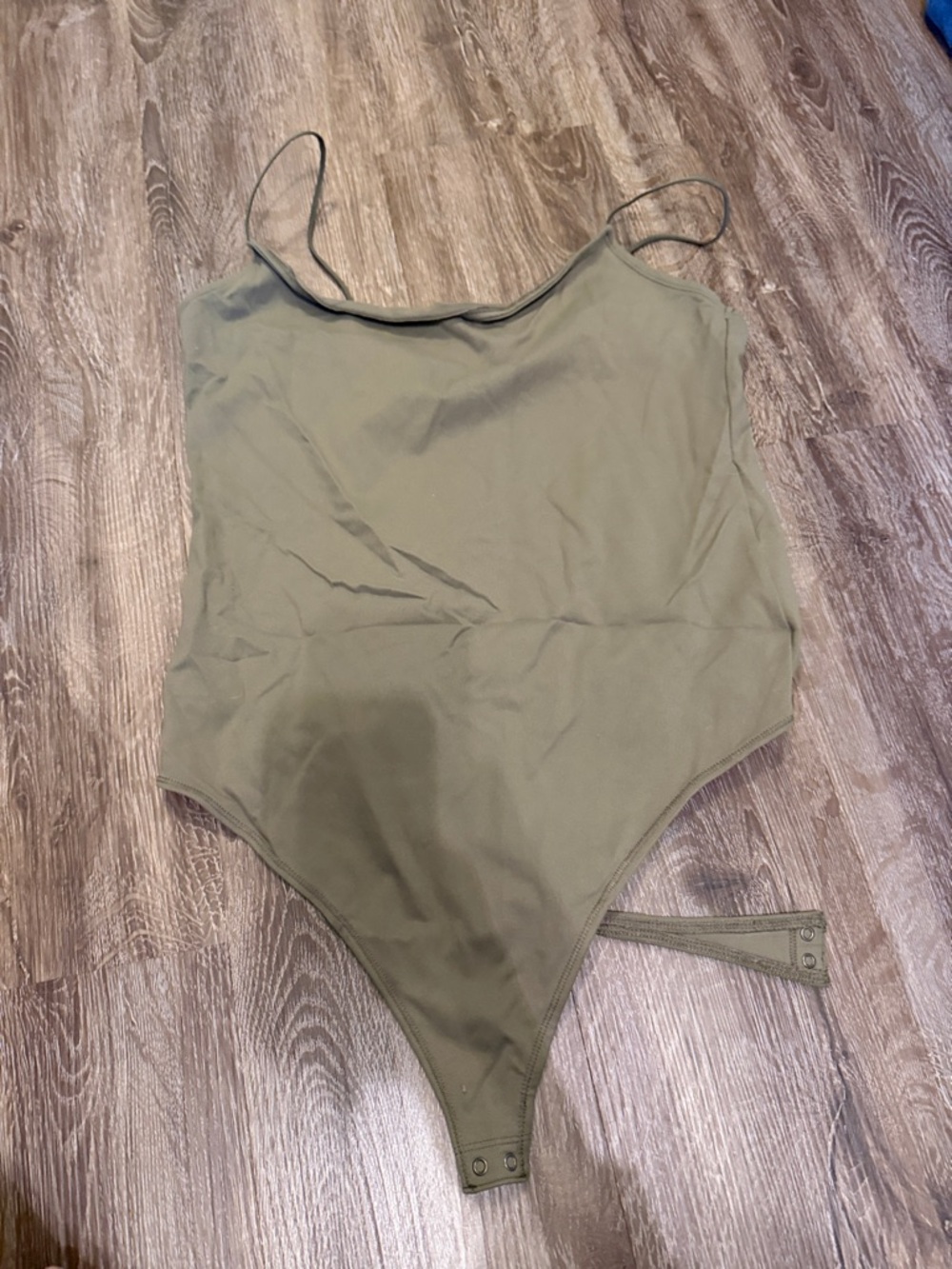 Abercrombie & Fitch Olive Green Bodysuit